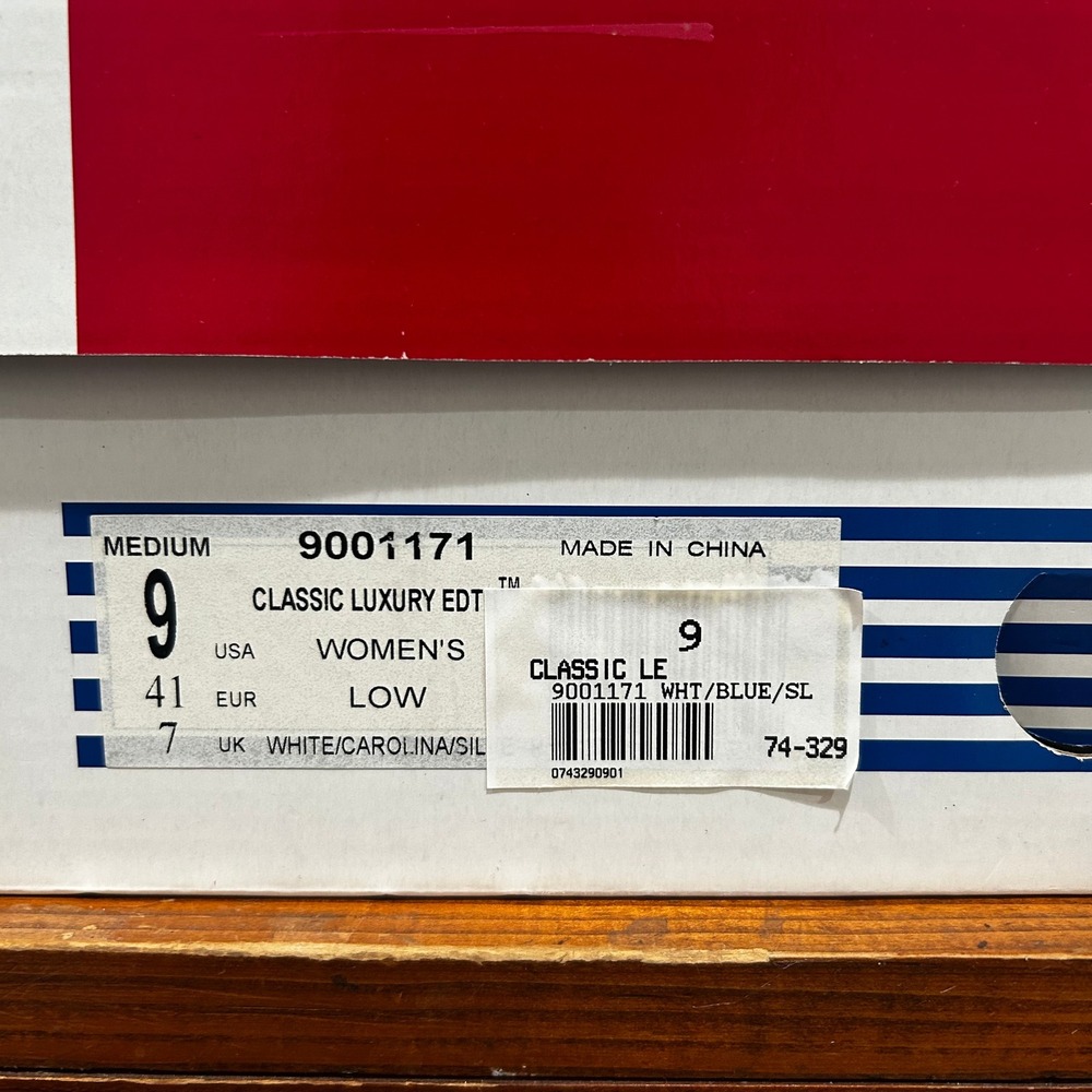 K-Swiss Classic Luxury‎ Edition Women 9 White Blue Silver 9001171 Sneakers - Picture 7 of 9